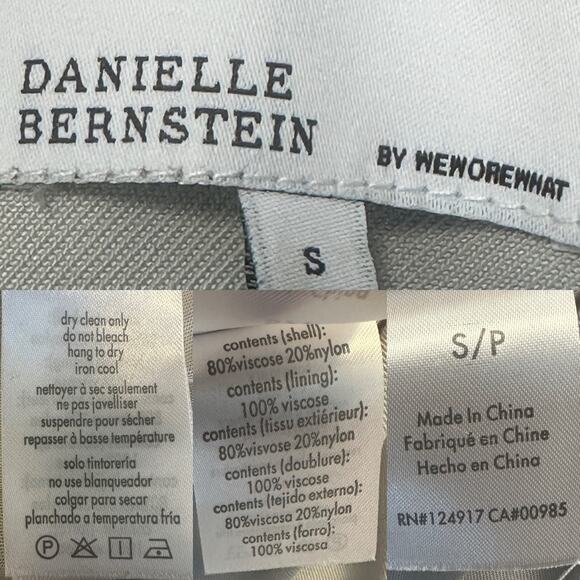 Danielle Bernstein WeWoreWhat Light Gray Oversized Blazer Career Office Siren - Picture 11 of 11